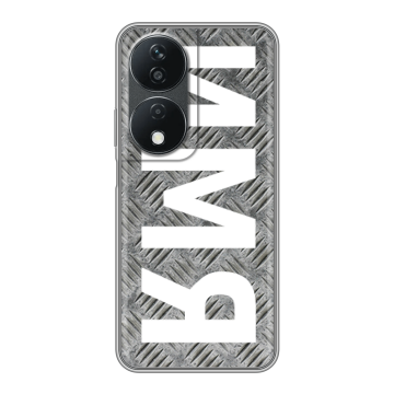 Силиконовый чехол на Honor X7b с принтом ИМЯ