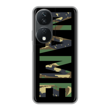 Силиконовый чехол на Honor X7b с принтом NAME