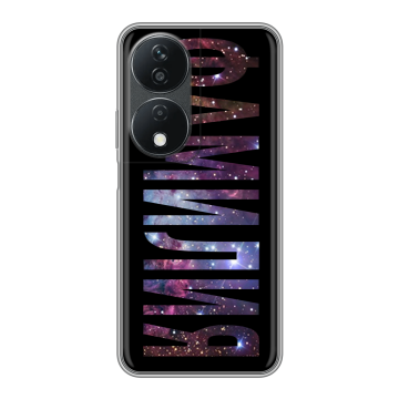 Силиконовый чехол на Honor X7b с принтом ФАМИЛИЯ