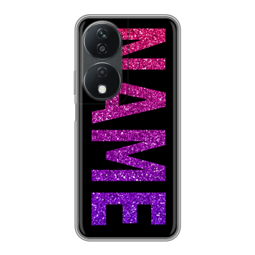 Силиконовый чехол на Honor X7b с принтом NAME