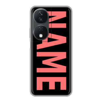 Силиконовый чехол на Honor X7b с принтом NAME