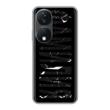 Силиконовый чехол на Honor X7b с принтом ФАМИЛИЯ