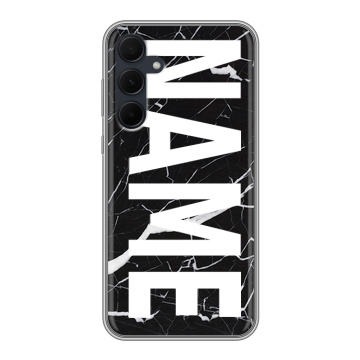 Силиконовый чехол на Samsung Galaxy A35 с принтом NAME