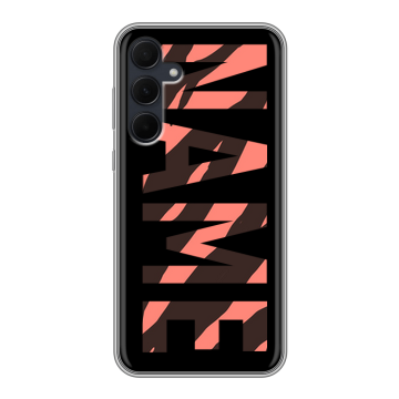 Силиконовый чехол на Samsung Galaxy A35 с принтом NAME