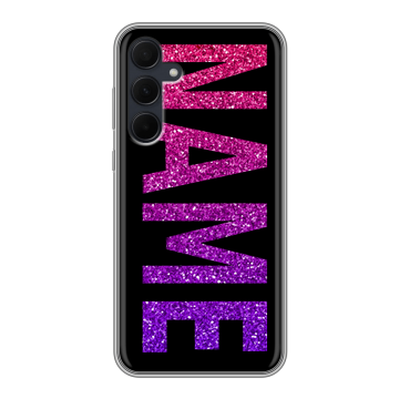 Силиконовый чехол на Samsung Galaxy A35 с принтом NAME