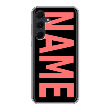 Силиконовый чехол на Samsung Galaxy A35 с принтом NAME
