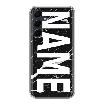Силиконовый чехол на Samsung Galaxy A55 с принтом NAME
