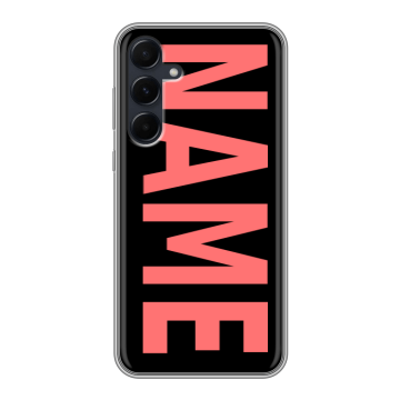 Силиконовый чехол на Samsung Galaxy A55 с принтом NAME