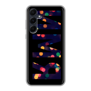 Силиконовый чехол на Samsung Galaxy A55 с принтом ИМЯ