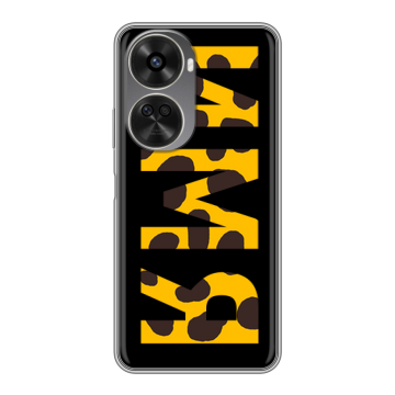 Силиконовый чехол на Huawei Nova 11 SE с принтом ИМЯ