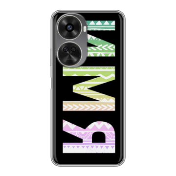 Силиконовый чехол на Huawei Nova 11 SE с принтом ИМЯ