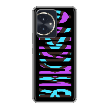 Силиконовый чехол на Honor 100 с принтом ФАМИЛИЯ