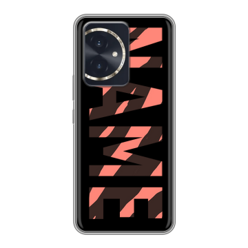 Силиконовый чехол на Honor 100 с принтом NAME