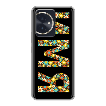 Силиконовый чехол на Honor 100 с принтом ИМЯ