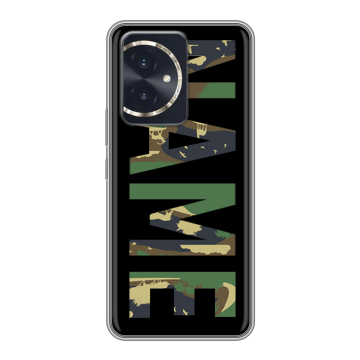 Силиконовый чехол на Honor 100 с принтом NAME