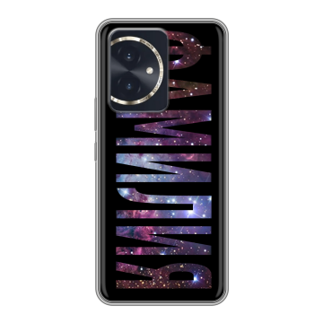 Силиконовый чехол на Honor 100 с принтом ФАМИЛИЯ