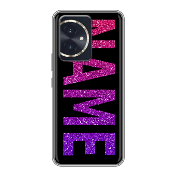 Силиконовый чехол на Honor 100 с принтом NAME