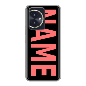 Силиконовый чехол на Honor 100 с принтом NAME