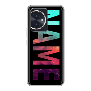 Силиконовый чехол на Honor 100 с принтом NAME
