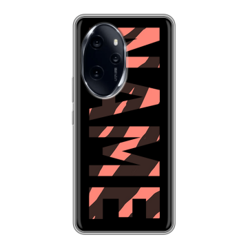Силиконовый чехол на Honor 100 Pro с принтом NAME