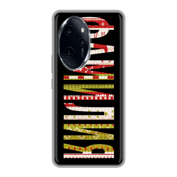 Силиконовый чехол на Honor 100 Pro с принтом ФАМИЛИЯ