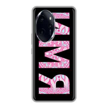 Силиконовый чехол на Honor 100 Pro с принтом ИМЯ