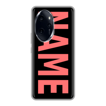 Силиконовый чехол на Honor 100 Pro с принтом NAME