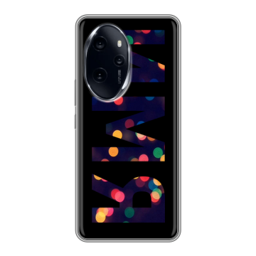 Силиконовый чехол на Honor 100 Pro с принтом ИМЯ