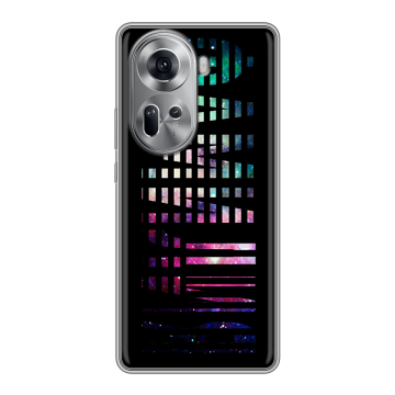 Силиконовый чехол на OPPO Reno 11 с принтом ФАМИЛИЯ