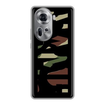 Силиконовый чехол на OPPO Reno 11 с принтом NAME