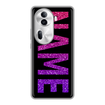 Силиконовый чехол на OPPO Reno 11 Pro с принтом NAME