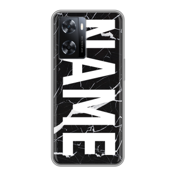 Силиконовый чехол на OPPO A77s с принтом NAME