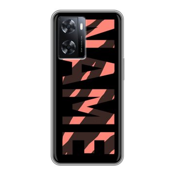 Силиконовый чехол на OPPO A77s с принтом NAME