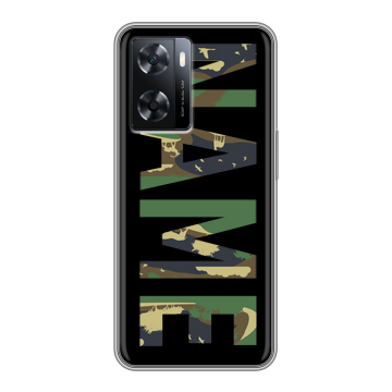 Силиконовый чехол на OPPO A77s с принтом NAME