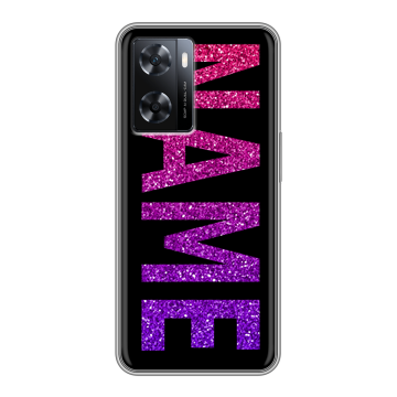 Силиконовый чехол на OPPO A77s с принтом NAME