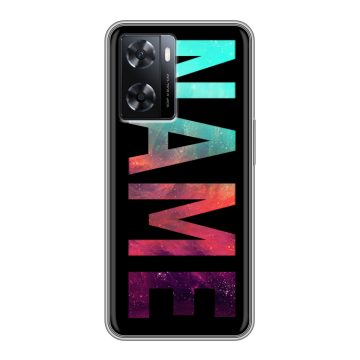 Силиконовый чехол на OPPO A77s с принтом NAME