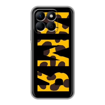 Силиконовый чехол на Honor X8b с принтом ИМЯ