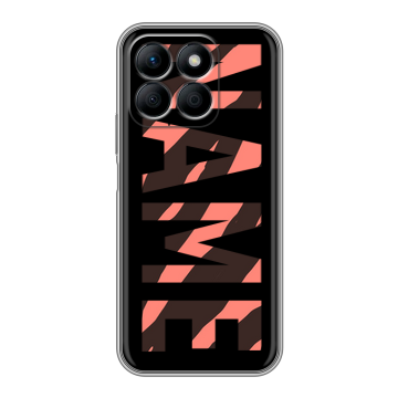 Силиконовый чехол на Honor X8b с принтом NAME