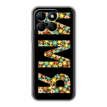 Силиконовый чехол на Honor X8b с принтом ИМЯ