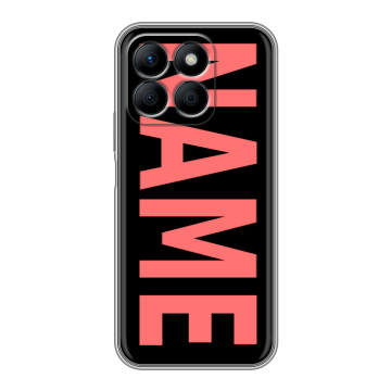 Силиконовый чехол на Honor X8b с принтом NAME