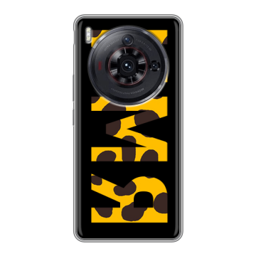 Силиконовый чехол на ZTE Nubia Z50S Pro с принтом ИМЯ