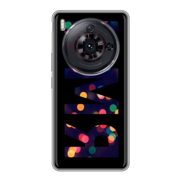 Силиконовый чехол на ZTE Nubia Z50S Pro с принтом ИМЯ