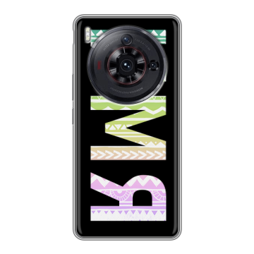 Силиконовый чехол на ZTE Nubia Z50S Pro с принтом ИМЯ