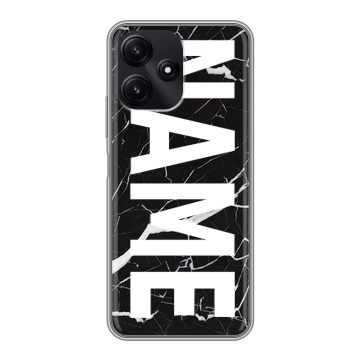 Силиконовый чехол на Xiaomi Poco M6 Pro 5G с принтом NAME