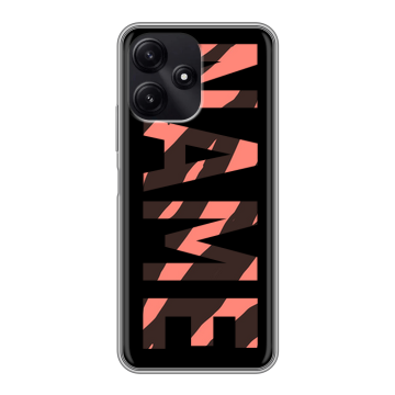 Силиконовый чехол на Xiaomi Poco M6 Pro 5G с принтом NAME