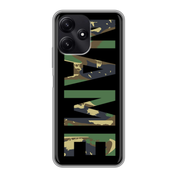 Силиконовый чехол на Xiaomi Poco M6 Pro 5G с принтом NAME