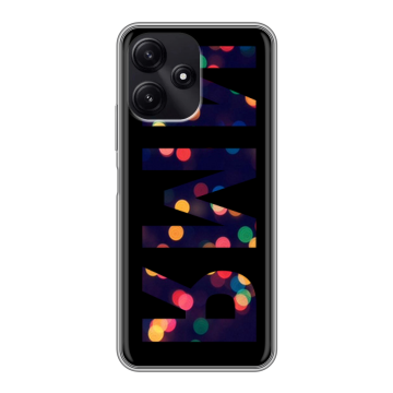Силиконовый чехол на Xiaomi Poco M6 Pro 5G с принтом ИМЯ
