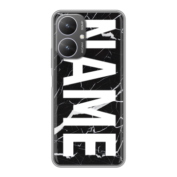 Силиконовый чехол на Xiaomi Poco M6 5G с принтом NAME