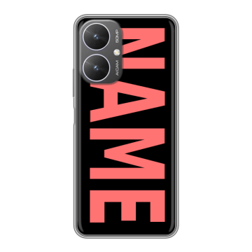 Силиконовый чехол на Xiaomi Poco M6 5G с принтом NAME