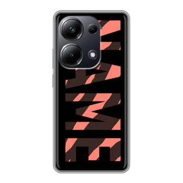 Силиконовый чехол на Xiaomi Poco M6 Pro 4G с принтом NAME